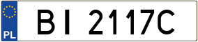 Trailer License Plate